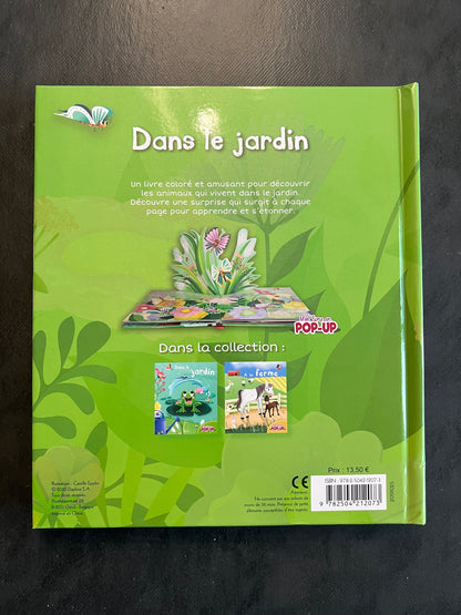 Livre en relief - dans le jardin