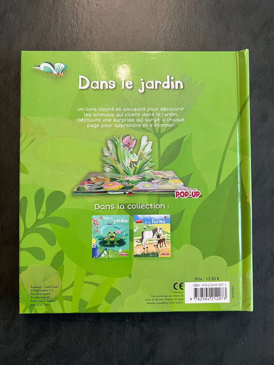 Livre en relief - dans le jardin