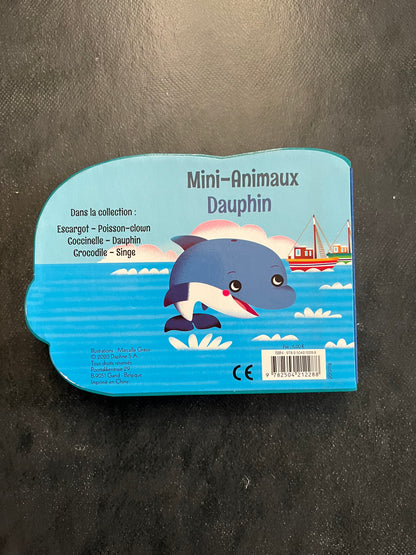 Livre cartonné mini animaux - dauphin