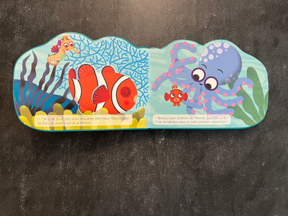 Livre cartonné mini animaux - poisson-clown