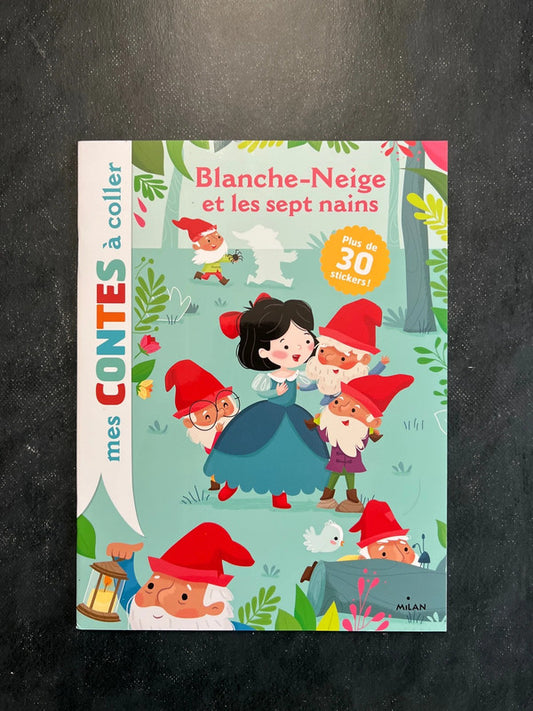 Mes contes à coller - blanche-neige et les sept nains
