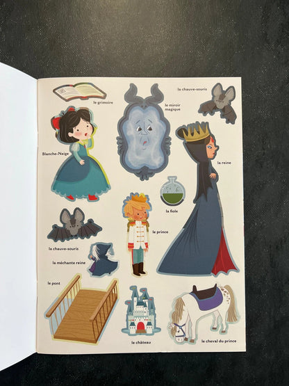 Mes contes à coller - blanche-neige et les sept nains