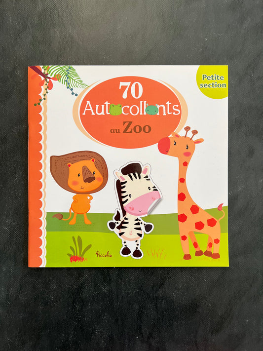 70 autocollants - au zoo