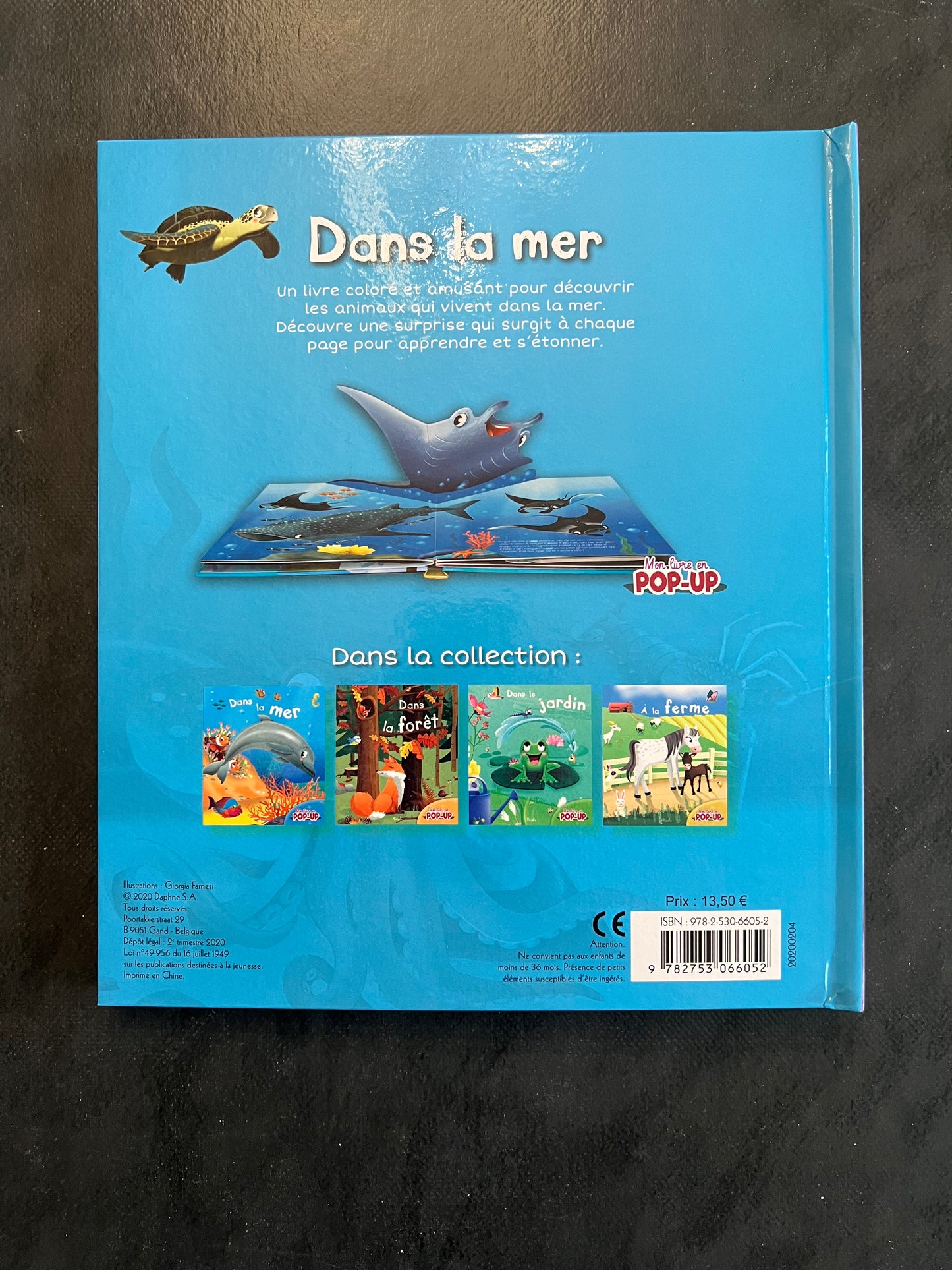 Livre en relief - dans la mer