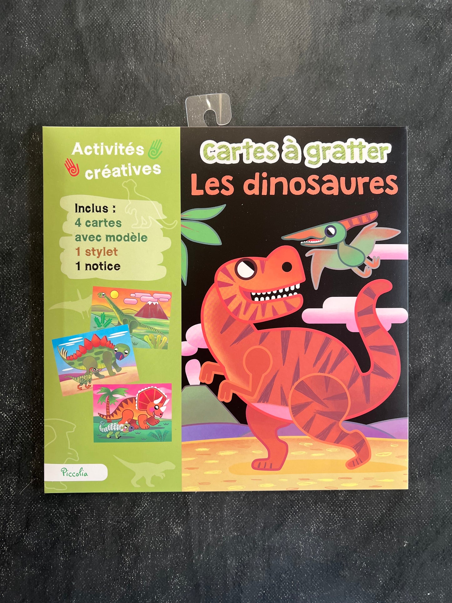 Cartes à gratter - les dinosaures
