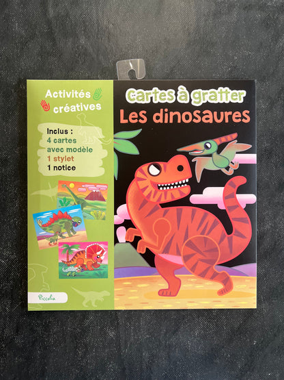 Cartes à gratter - les dinosaures