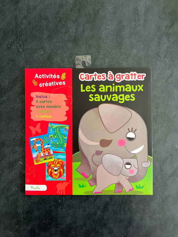 Cartes à gratter - les animaux sauvages