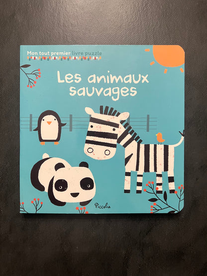 Mon tout premier livre puzzle - les animaux sauvages