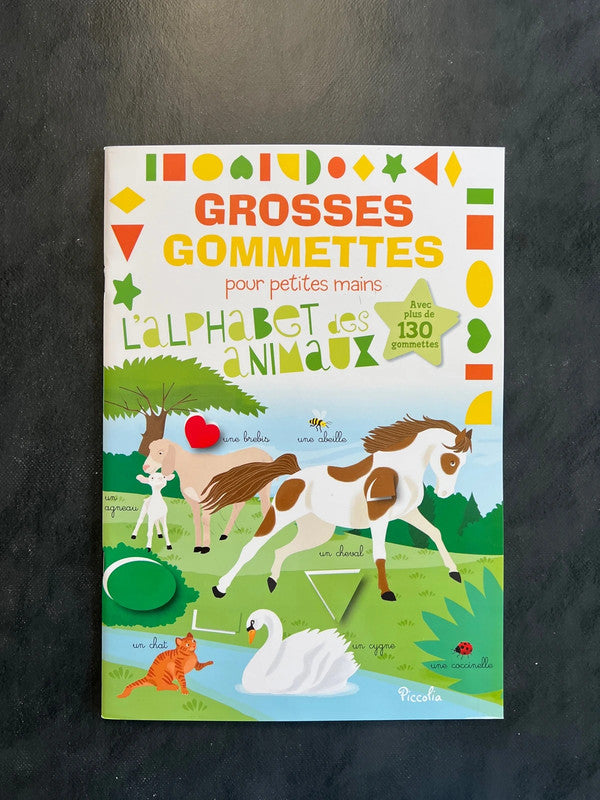 Livre de gommettes - l’alphabet des animaux