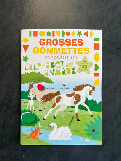 Livre de gommettes - l’alphabet des animaux