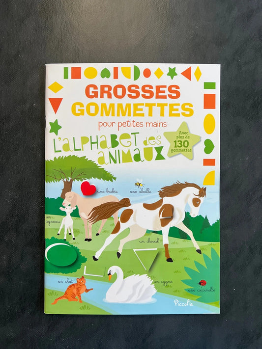 Livre de gommettes - l’alphabet des animaux