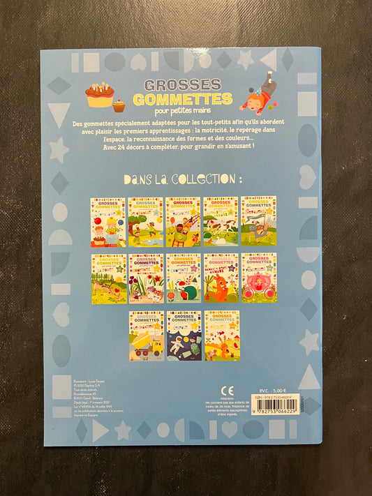Grosses gommettes pour les petites mains - l'anniversaire