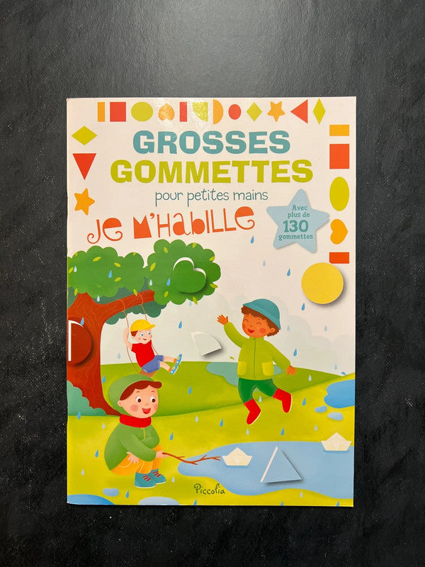 Livre de gommettes - je m’habille