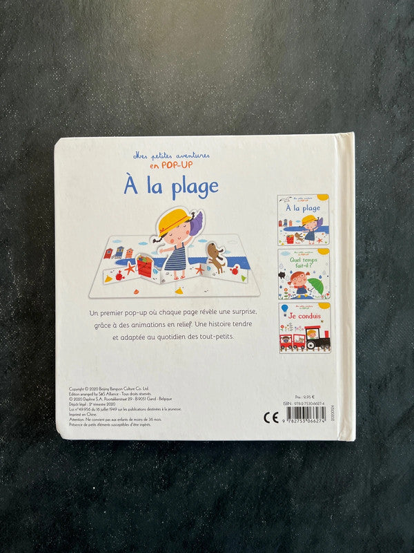 Livre en relief - à la plage