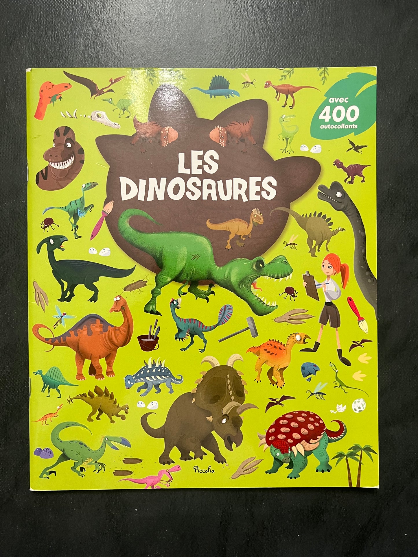 Livre autocollants - les dinosaures