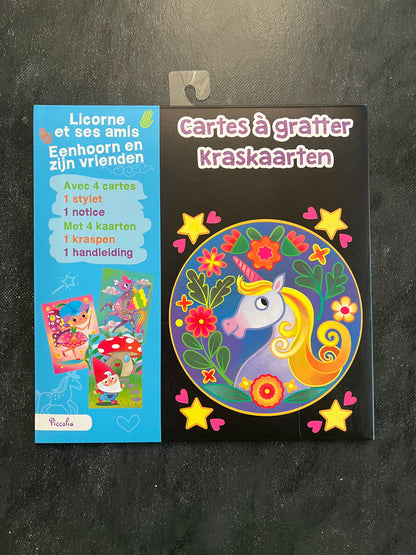 Kraskaarten - Licorne et ses amis | Album de coloriage 4-6 ans