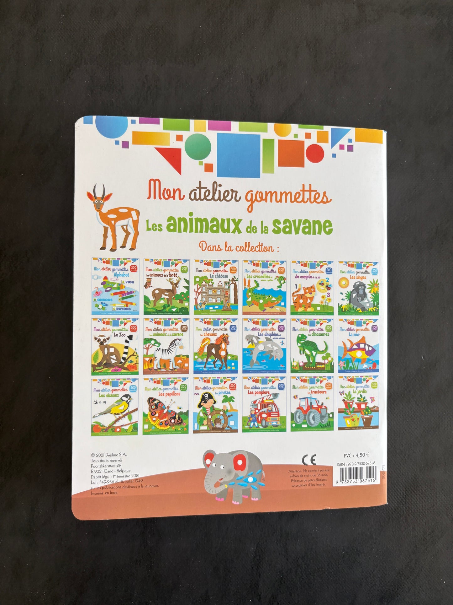 Mon atelier gommettes - Les animaux de la savane