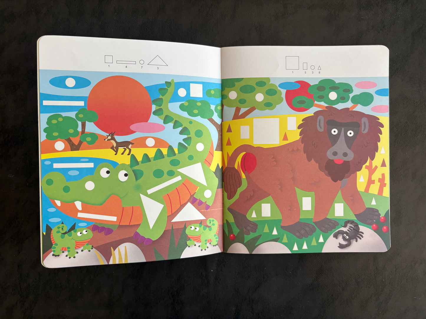 Mon atelier gommettes - Les animaux de la savane