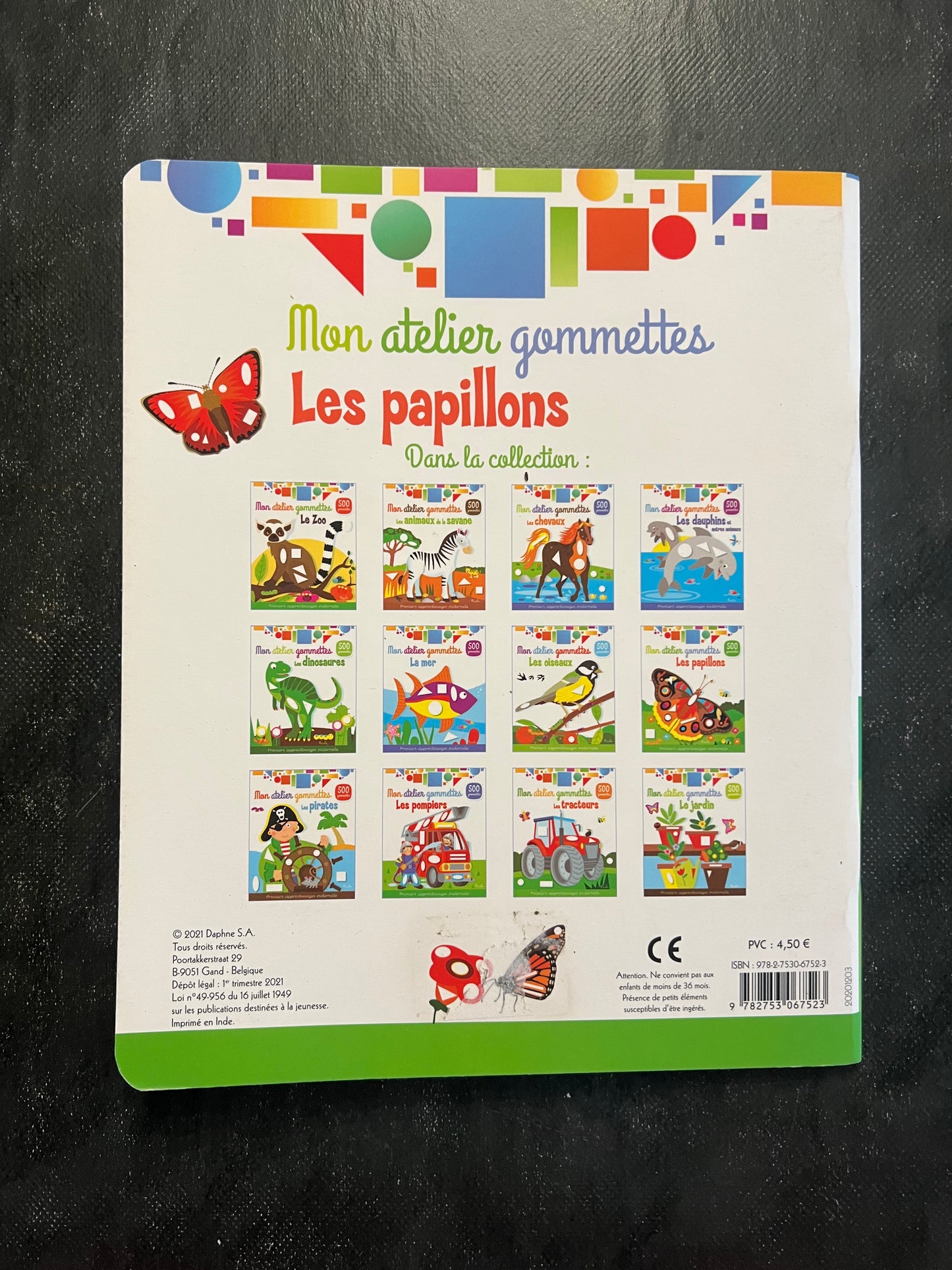 Mon atelier de gommettes - les papillons