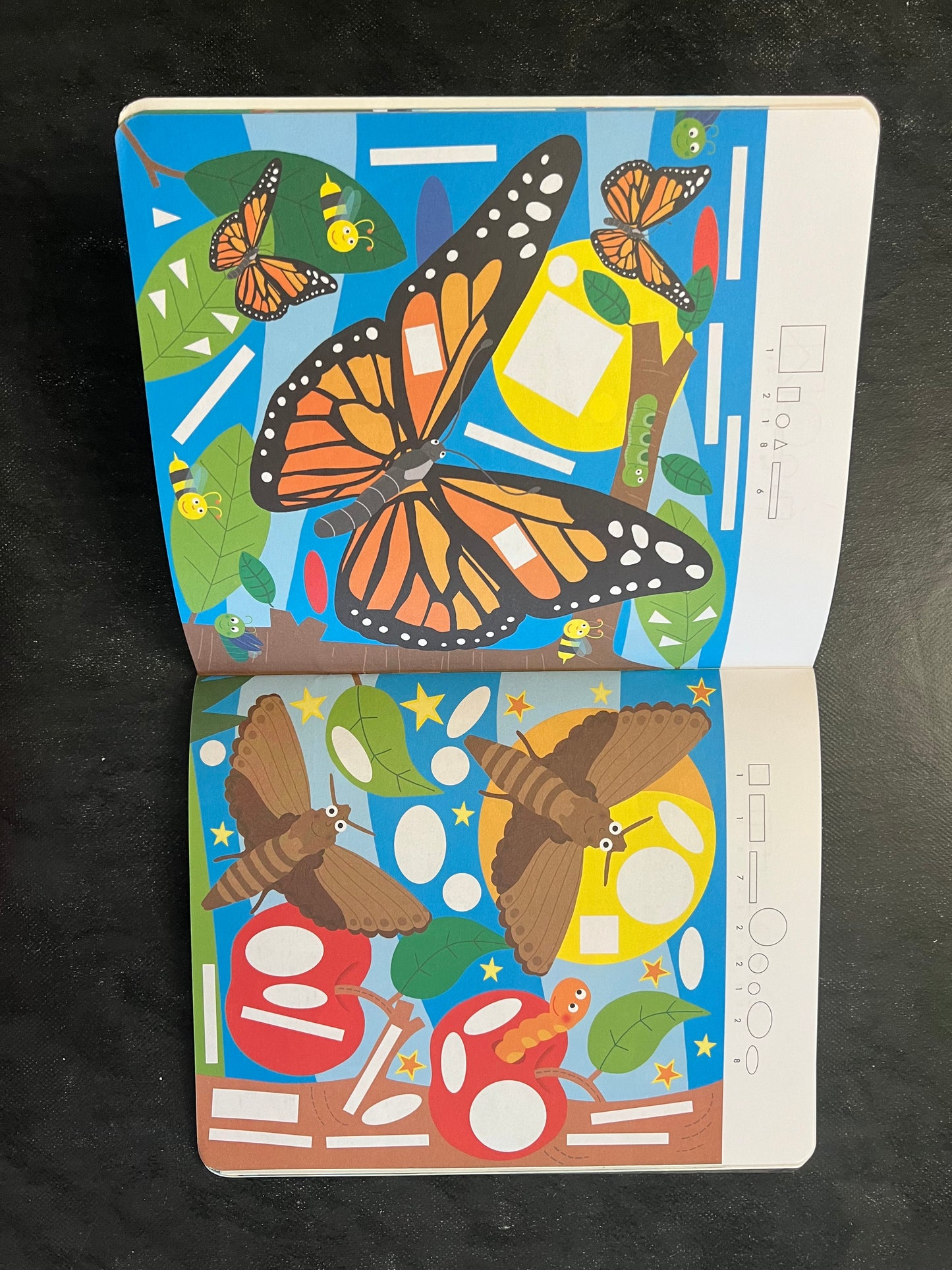 Mon atelier de gommettes - les papillons
