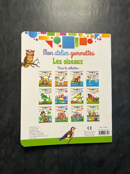 Mon atelier de gommettes - les oiseaux