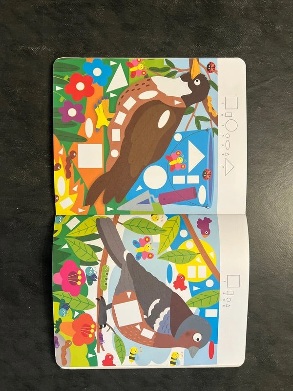 Mon atelier de gommettes - les oiseaux