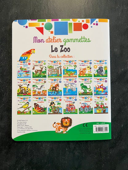 Mon atelier de gommettes - le zoo | Dès 3 ans