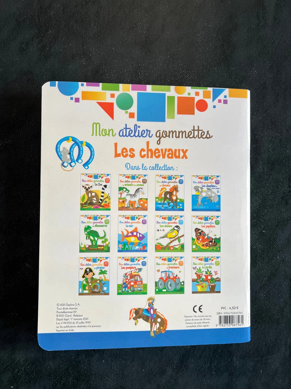 Mon atelier de gommettes - les chevaux