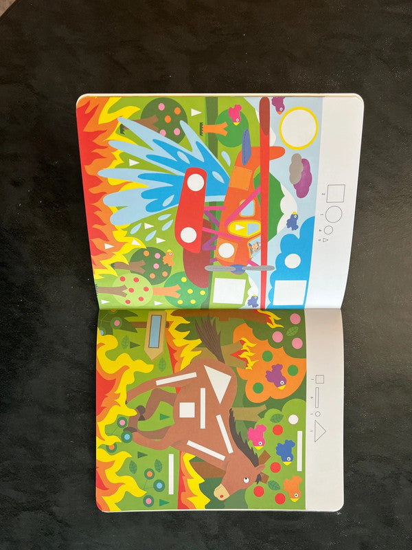 Mon atelier de gommettes - les pompiers