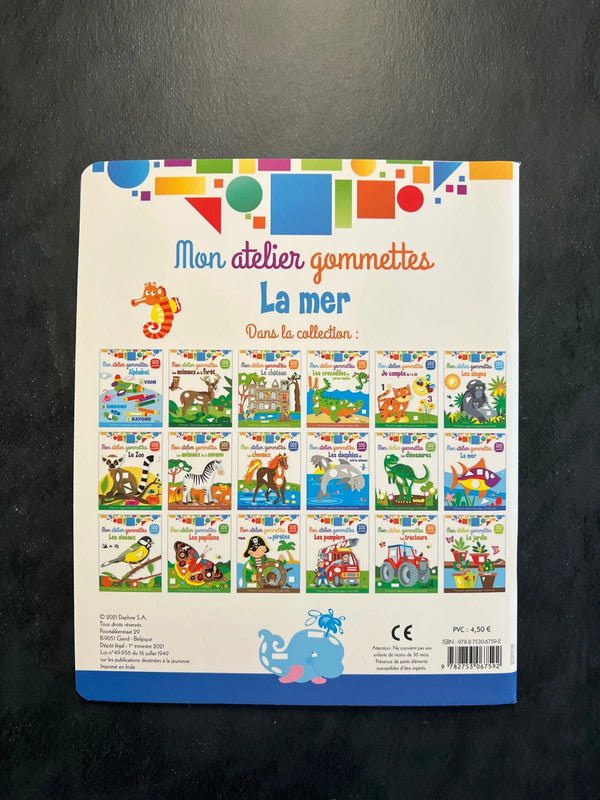Mon atelier de gommettes - la mer