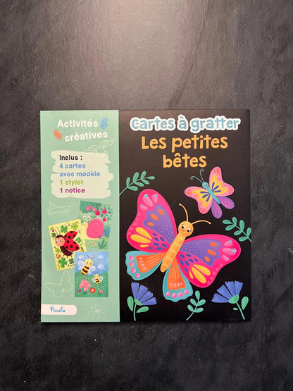 Cartes à gratter - les petites bêtes