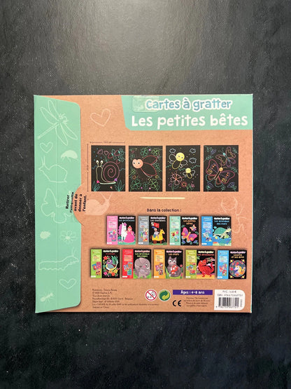 Cartes à gratter - les petites bêtes