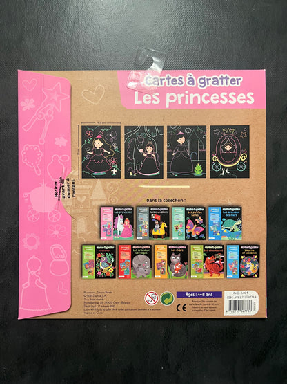 Cartes à gratter - les princesses