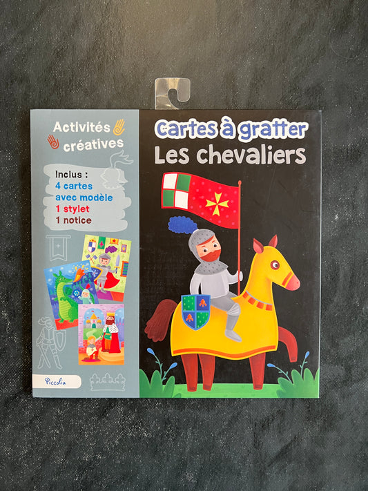 Cartes à gratter - les chevaliers