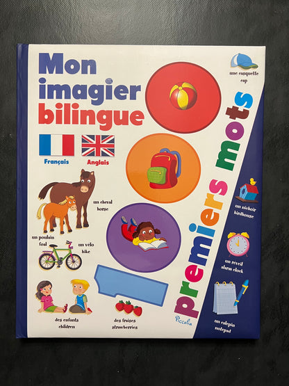 Mon imagier 1000 premiers mots bilingue - français/anglais