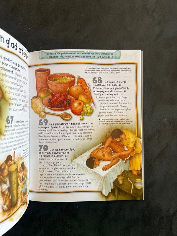 Livre 100 infos à connaître - les gladiateurs