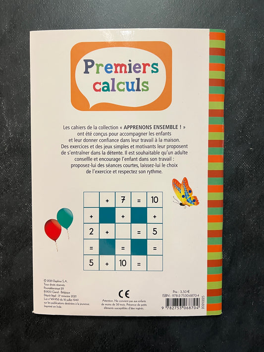 Apprenons ensemble - Premiers calculs