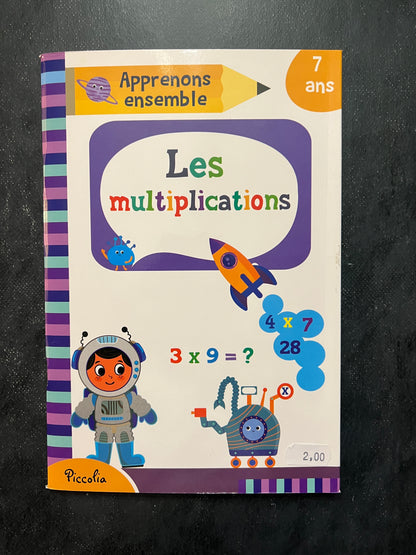 Apprenons ensemble - les multiplications