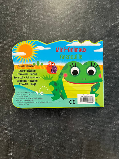 Livre cartonné mini animaux - grenouille