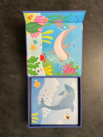 Puzzles progressifs - les animaux des mers
