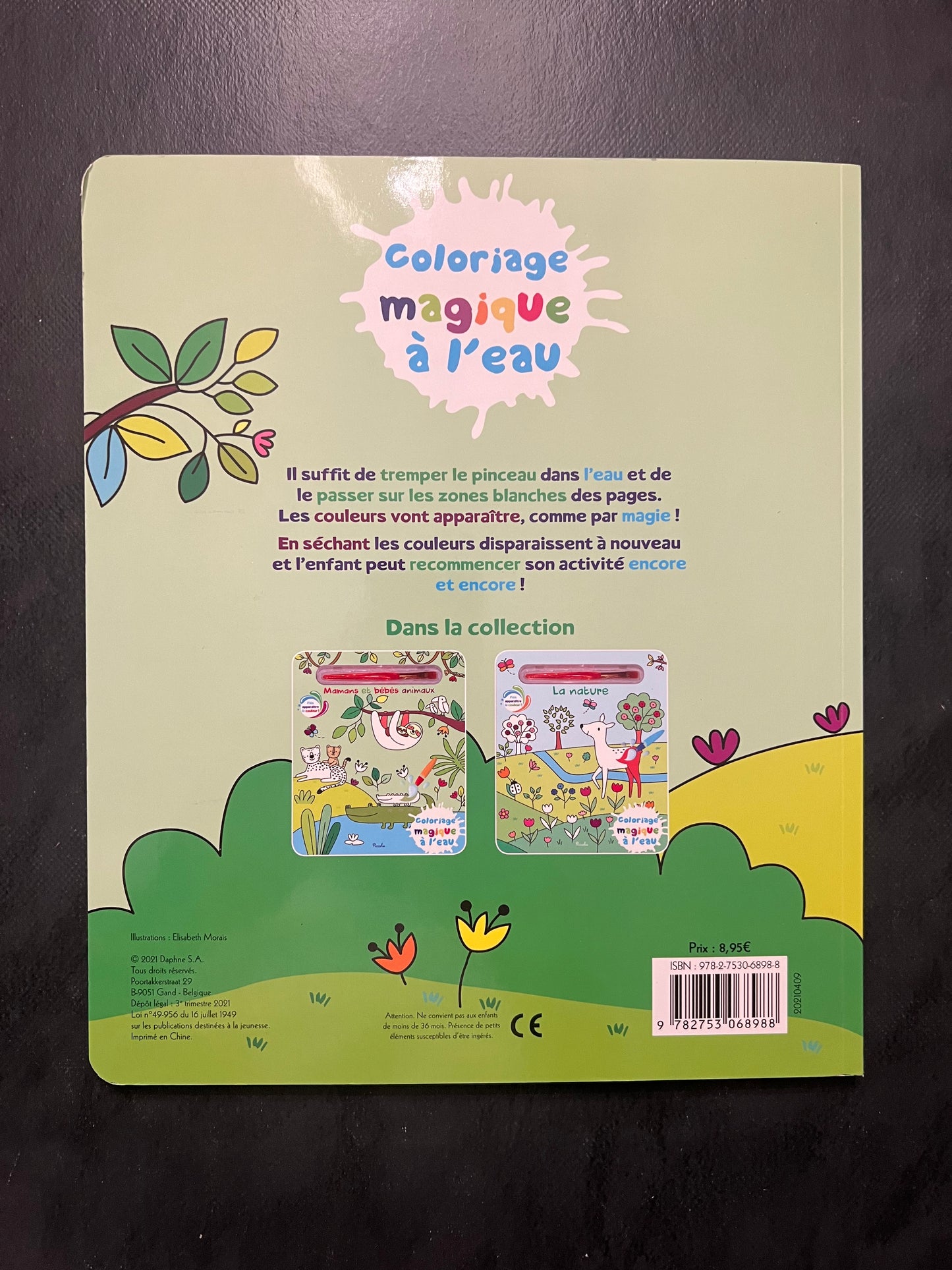 Coloriage magique à l'eau - mamans et bébés animaux