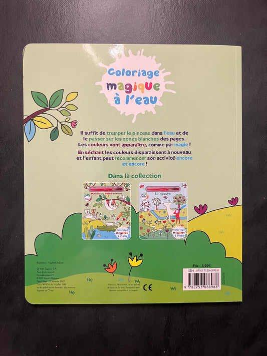 Coloriage magique à l'eau - mamans et bébés animaux