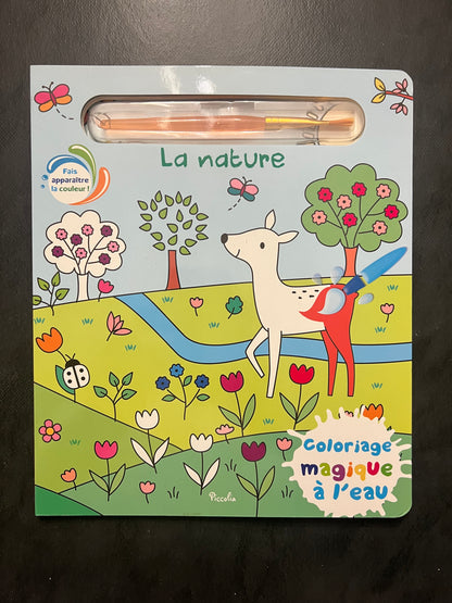 Coloriage magique à l'eau - la nature