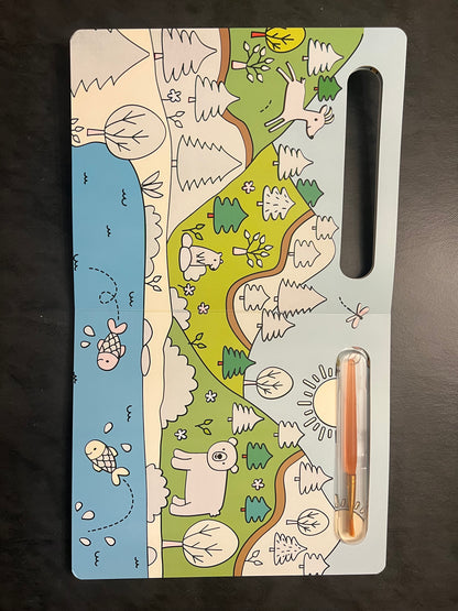 Coloriage magique à l'eau - la nature