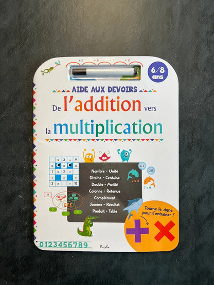 Aide aux devoirs - de l’addition à la multiplication