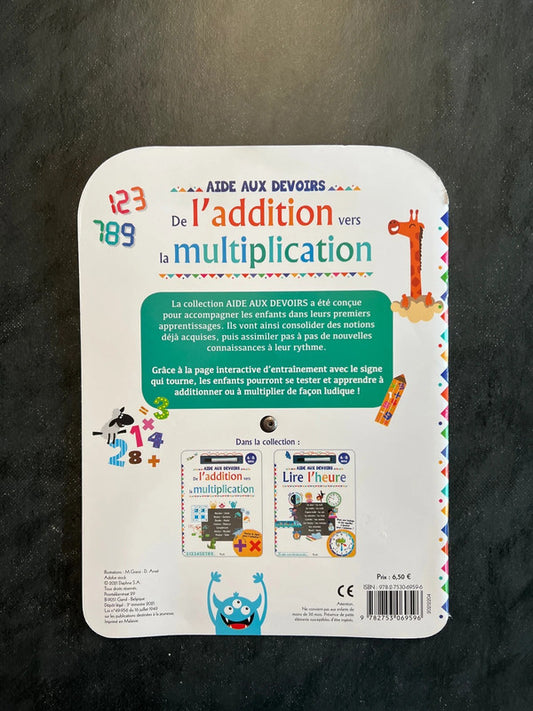Aide aux devoirs - de l’addition à la multiplication