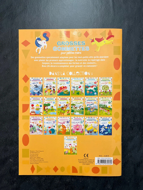 Livre de gommettes - les licornes