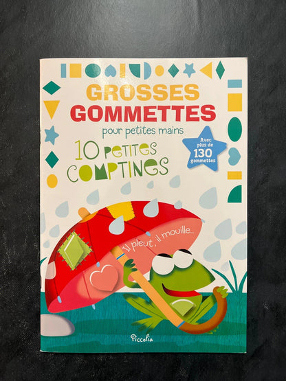 Livre de gommettes - 10 petites comptines