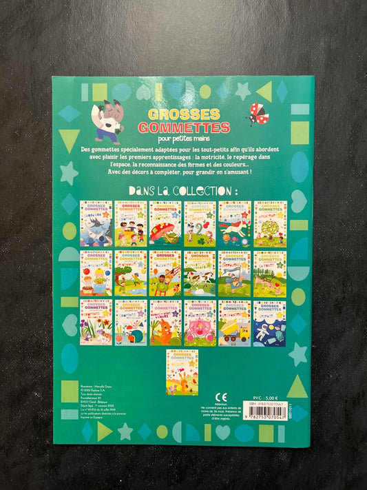 Livre de gommettes - 10 petites comptines