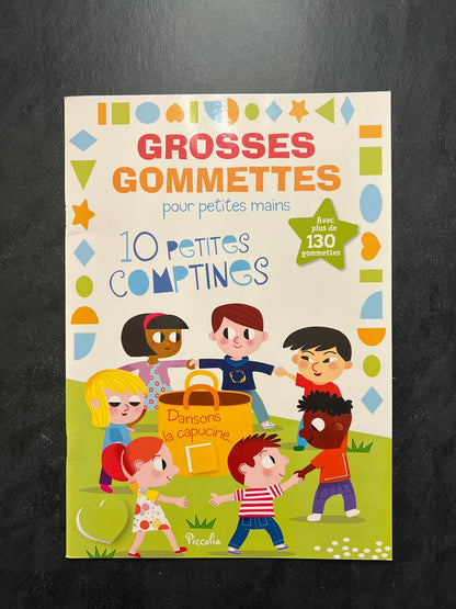 Grosses gommettes pour les petites mains - 10 petites comptines